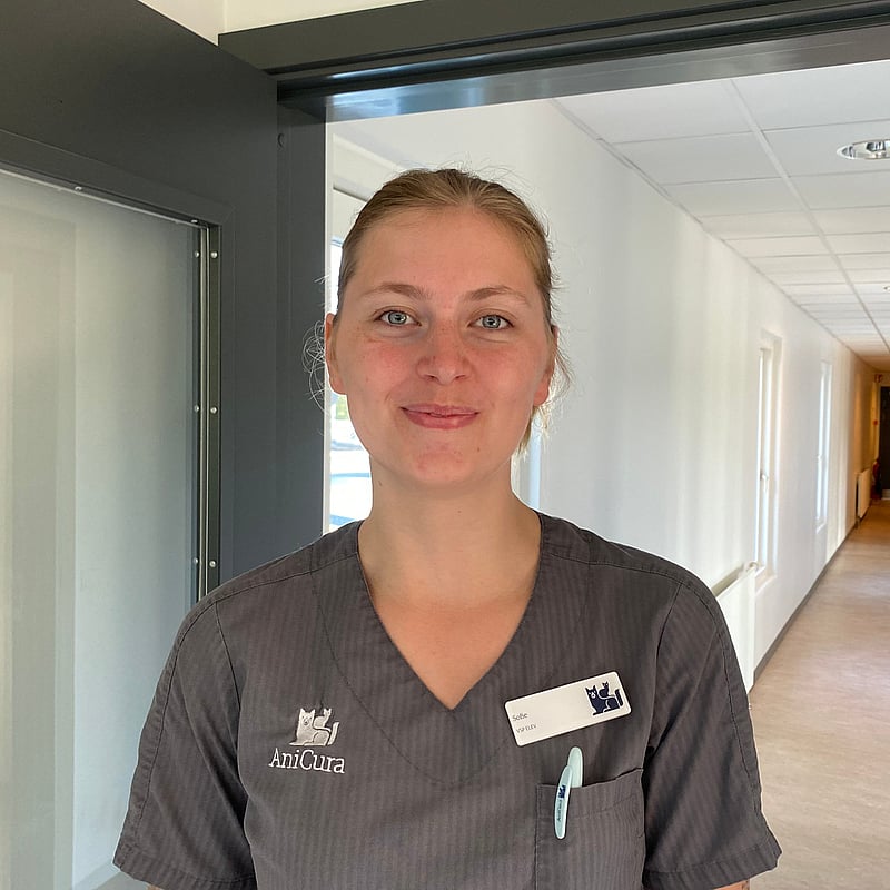 Foto af Sofie Christensen, 2. Års Veterinærsygeplejerskeelev