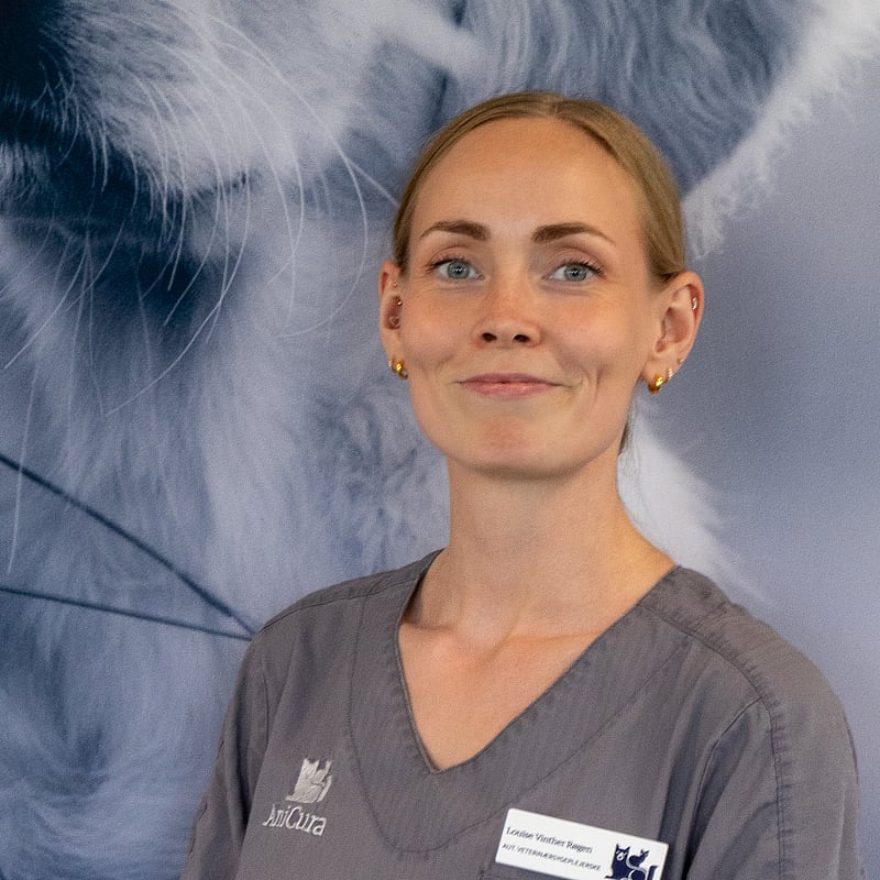 Foto af Louise Vinther Røgen, Autoriseret Veterinærsygeplejerske